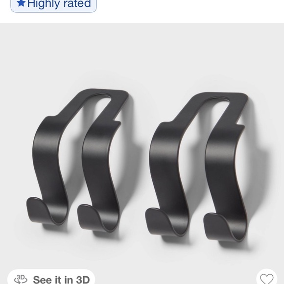 Black Metal Car hooks - Picture 1 of 1